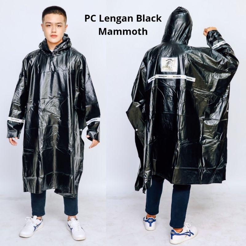 Jual Jas Hujan Poncho Lengan Black Mammoth Shopee Indonesia 