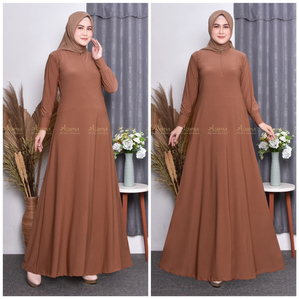Gamis Jersey Korea Premium  Gamis Jersey Terviral Gamis Wanita Terlaris Jersey Lengan Panjang
