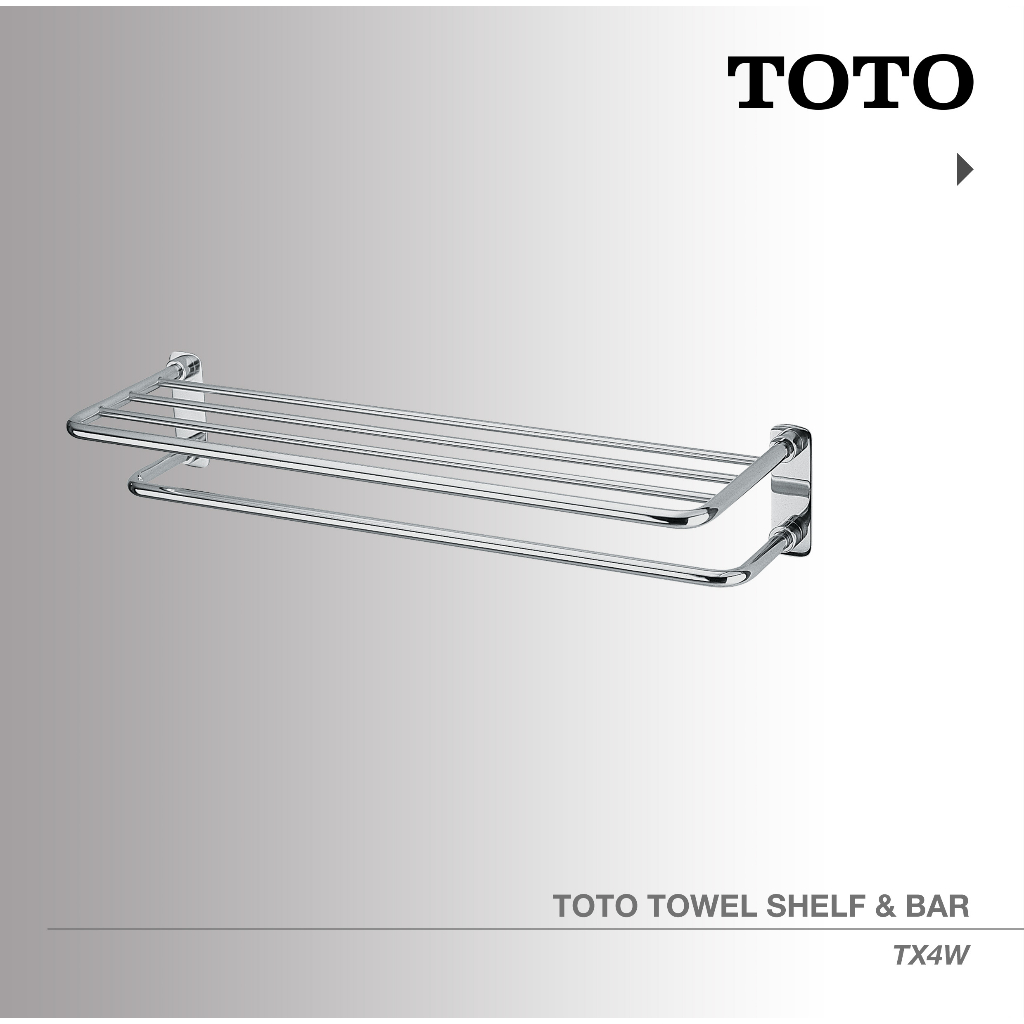 Jual TOTO TX4W Towel Shelf & Towel Bar / Rak dan Gantungan Handuk