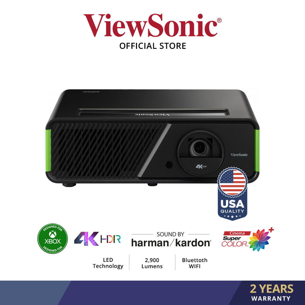 Jual ViewSonic X1-4K | 4K HDR High Brightness Smart LED Home Projector ...