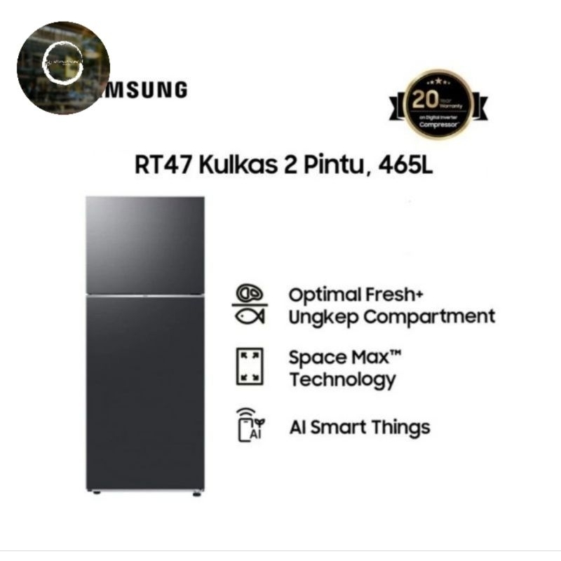 Jual Kulkas 2 Pintu SAMSUNG RT47CG6422B1SE - 465 Liter | Shopee Indonesia