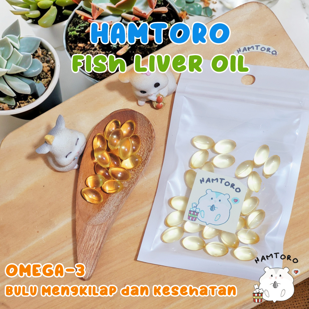 Jual Fish Liver Oil/Minyak Ikan 10gram Vitamin Hewan Hamster/Kucing