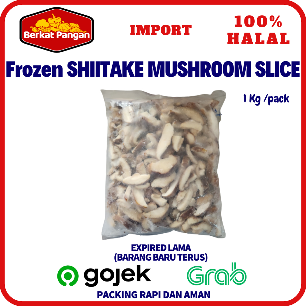 Jual Jamur Shiitake Mushroom Slices Premium Grade A 1 Kg Shopee Indonesia