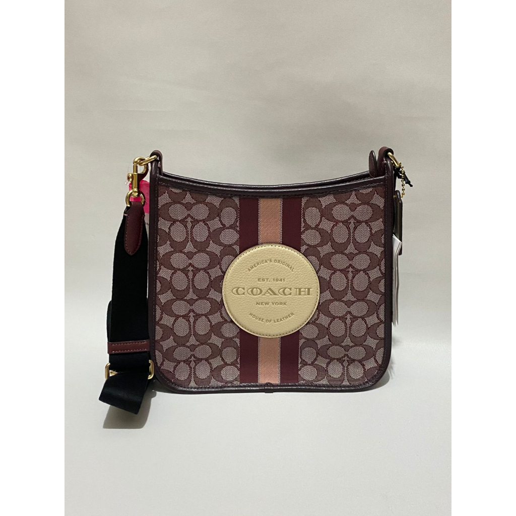 Jual Coach CA195 Sign Jac Strap Dempsey File Wine Multi Crossbody