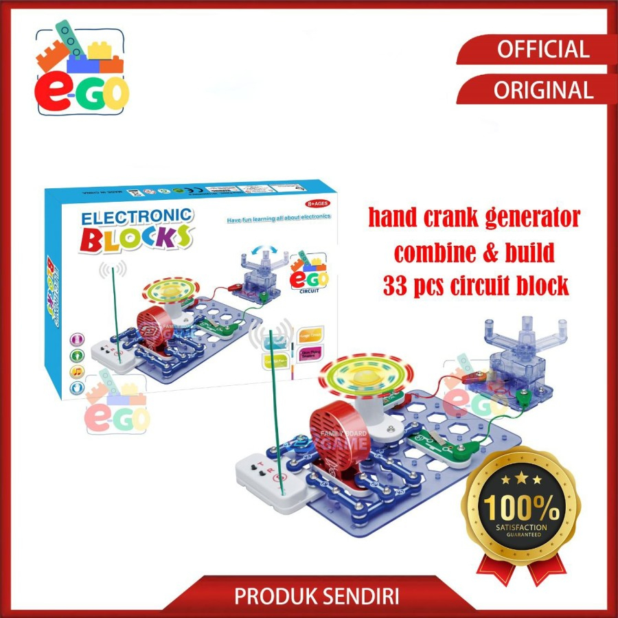 Jual E-GO Circuit - Mainan Edukasi anak - Electronic Blocks - Isi 33 Pc ...