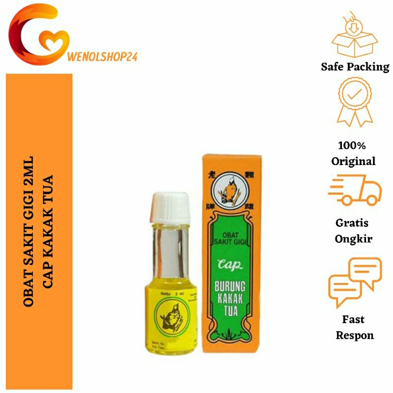 Jual Obat Sakit Gigi Cap Burung Kakak Tua 2 Ml Shopee Indonesia 2885