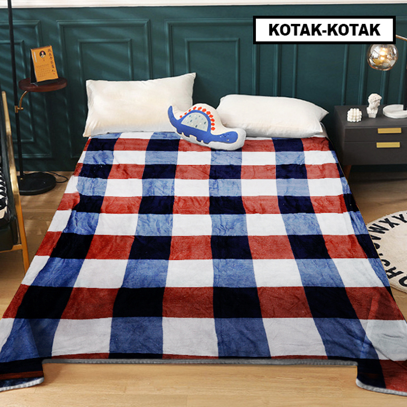 Jual Selimut Bulu Dewasa Ukuran 150x200cm Bahan 100% Serat Polyester ...