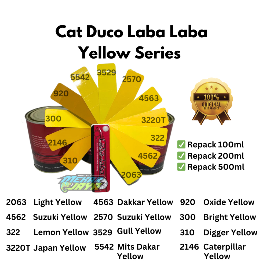 Jual Cat Duco NC Laba Laba Yellow Series Repack 500 ml | Shopee Indonesia