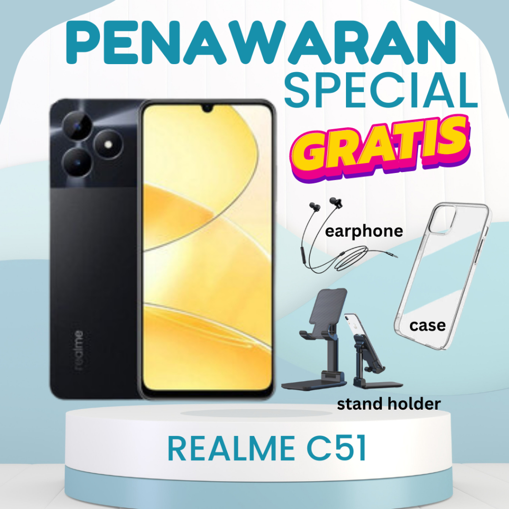 Jual REALME C51 GARANSI RESMI TERBARU | Shopee Indonesia