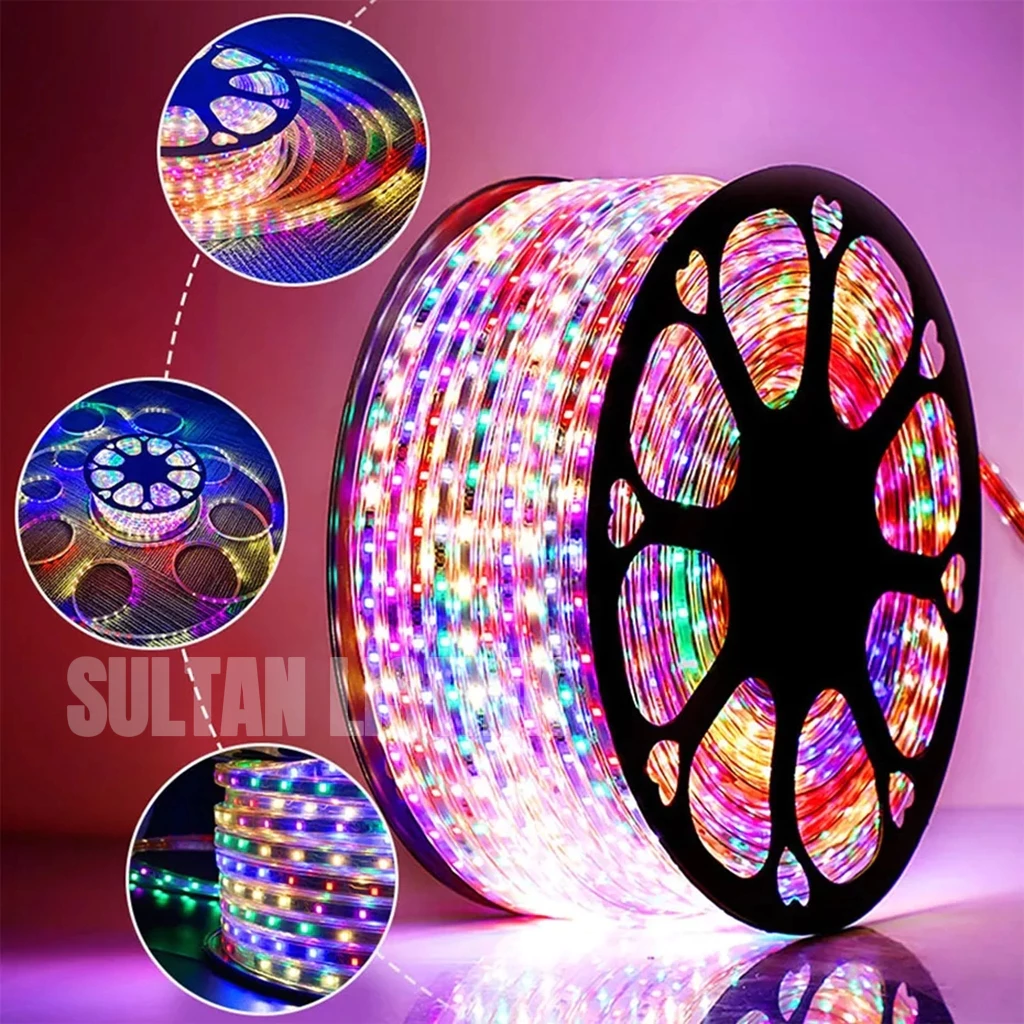 Lampu Selang Led Strip Rgb Smd 2835 Meteran 100Meter Raibow Kelap Kelip | AutoStock
