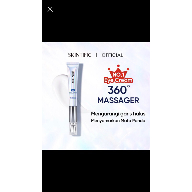 Jual New Skintific 360 Crystal Massager Lifting Eye Cream 20g Shopee Indonesia