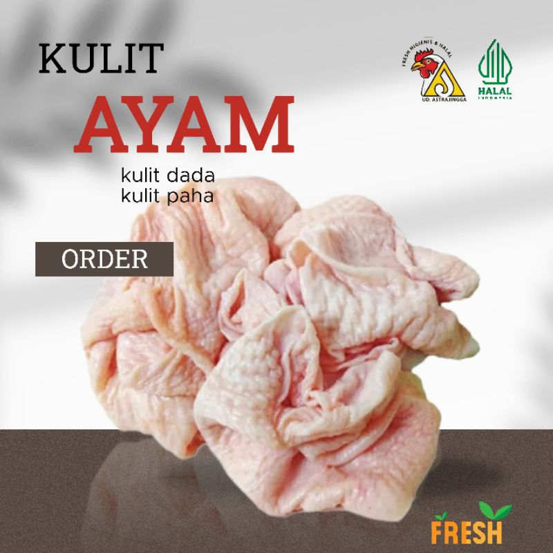 Jual Kulit Ayam Broiler Tanpa Lemak 1kg Shopee Indonesia