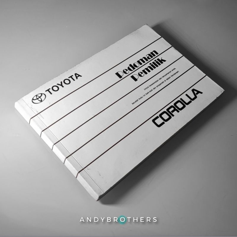 Jual Buku Pedoman Manual Book Mobil Toyota All New Corolla AE111 9698