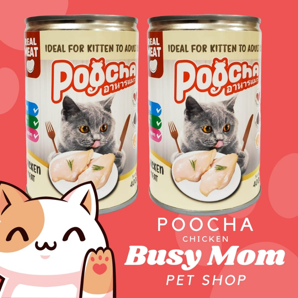Jual Poocha Cat Food Kaleng Mother & Baby Cat Kitten Adult Pocha Wet ...