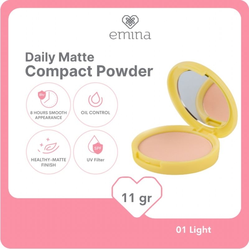Jual EMINA Daily Matte Compact Powder | Shopee Indonesia