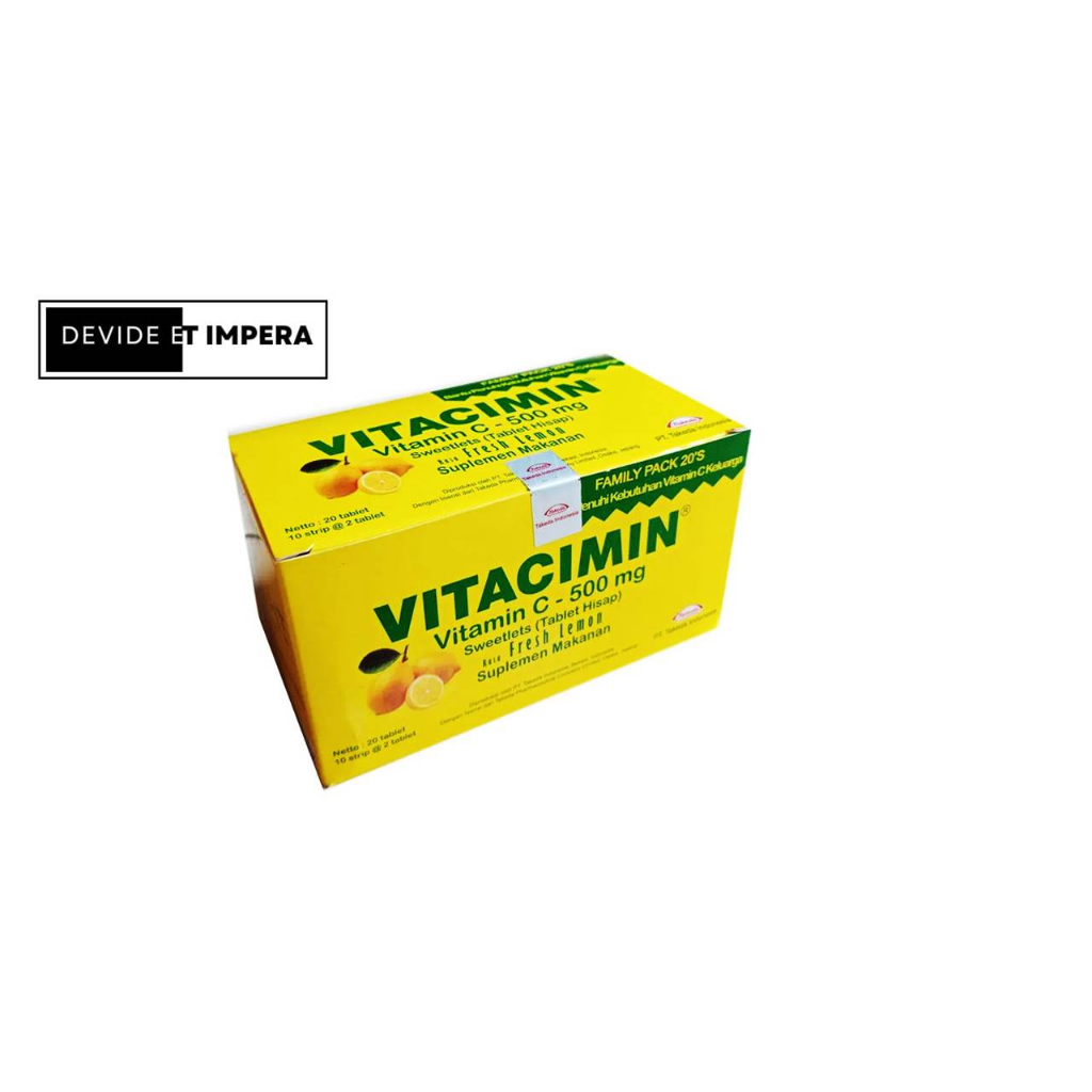 Jual Vitacimin 1 box isi 20 kaplet / vitamin C Shopee Indonesia