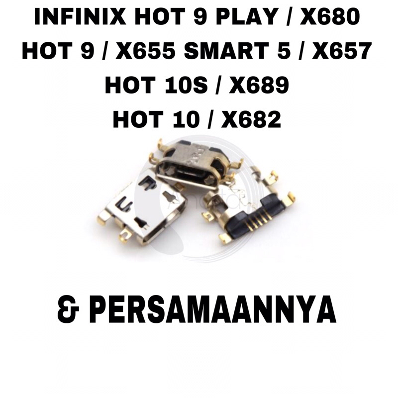 Jual Konektor Cas Charger Infinix Hot Play X Hot X Smart X Hot S X