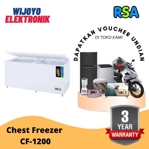 Jual Chest Freezer RSA CF 1200 Freezer Box Shopee Indonesia