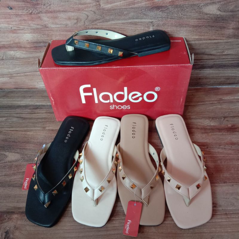 Jual SANDAL TEPLEK WANITA MERK FLADEO MODEL JEPIT DURI (BARANG PABRIK ...