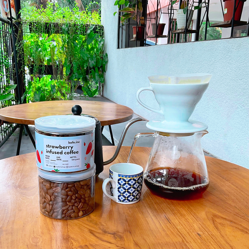 Jual Strawberry Infused Coffee Kafein 100 gram Shopee Indonesia