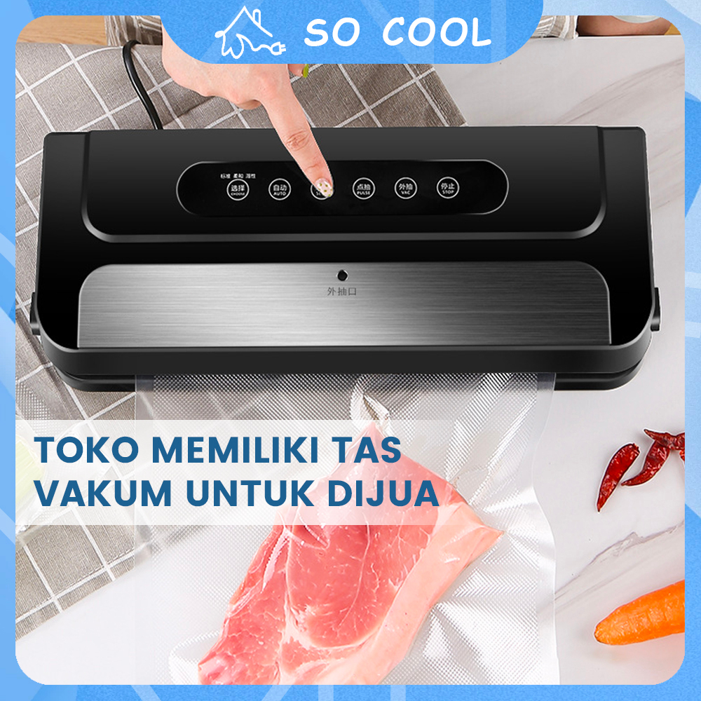 Jual Vacum Sealer Makanan Free Pcs Vacuum Bags Mesin Basah Dan Kering