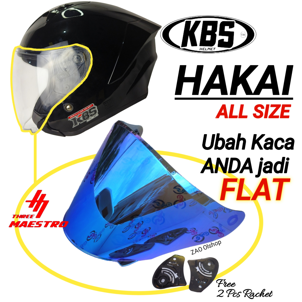 Jual Kaca Helm Kbs Hakai Visor Helmet Flat Venom Open Kbs Mirip Kairoz Ganteng Tm Shopee