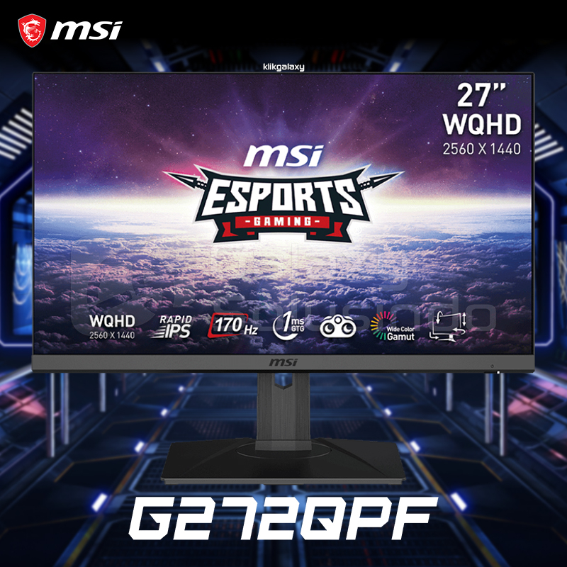 Jual MSI G272QPF 27" IPS 1ms QHD 170Hz Gaming Monitor | Shopee Indonesia