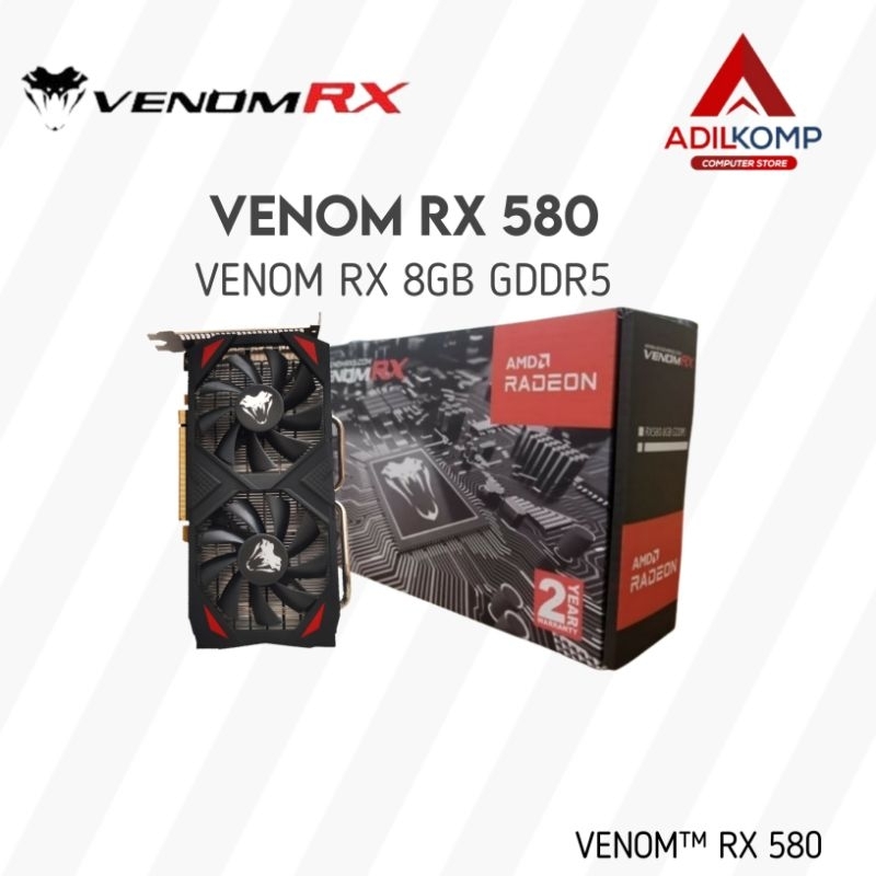 Jual VGA VENOMRX RX 580 8GB | Shopee Indonesia