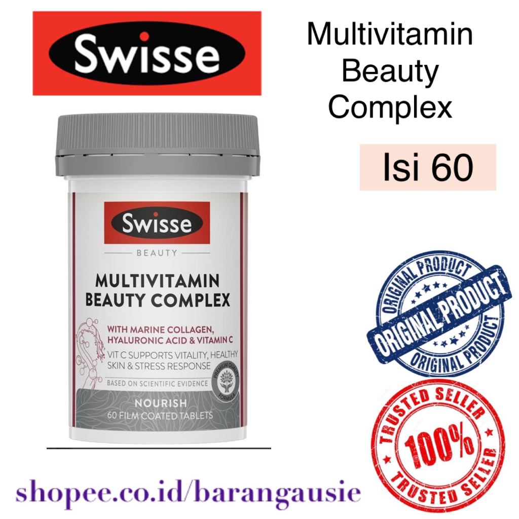 Jual Swisse Multivitamin Beauty Complex Zinc Vitamin C 60 Tablets