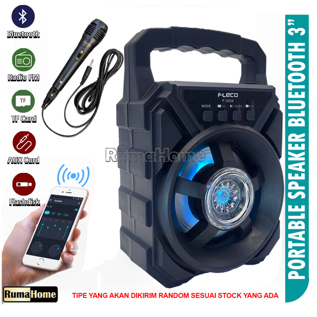 Speaker Bluetooth Portable Karaoke 3