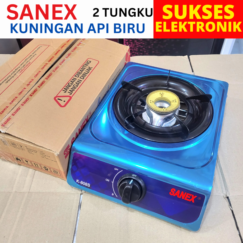 Jual Kompor Gas Sanex 1 Tungku K 808s Stainless Kompor Hemat Api