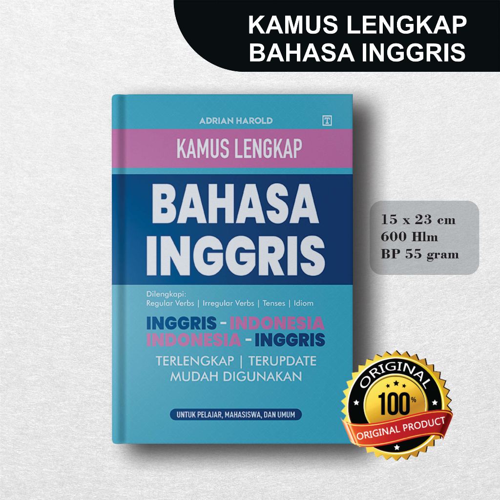 Jual KAMUS LENGKAP BAHASA INGGRIS HARD COVER INDEKS | Shopee Indonesia