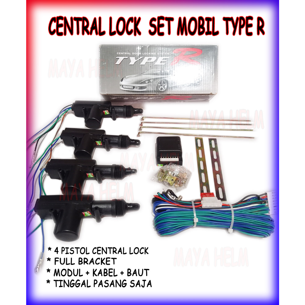 Jual Central Lock Type R full Set Tinggal pasang saja Universal ...