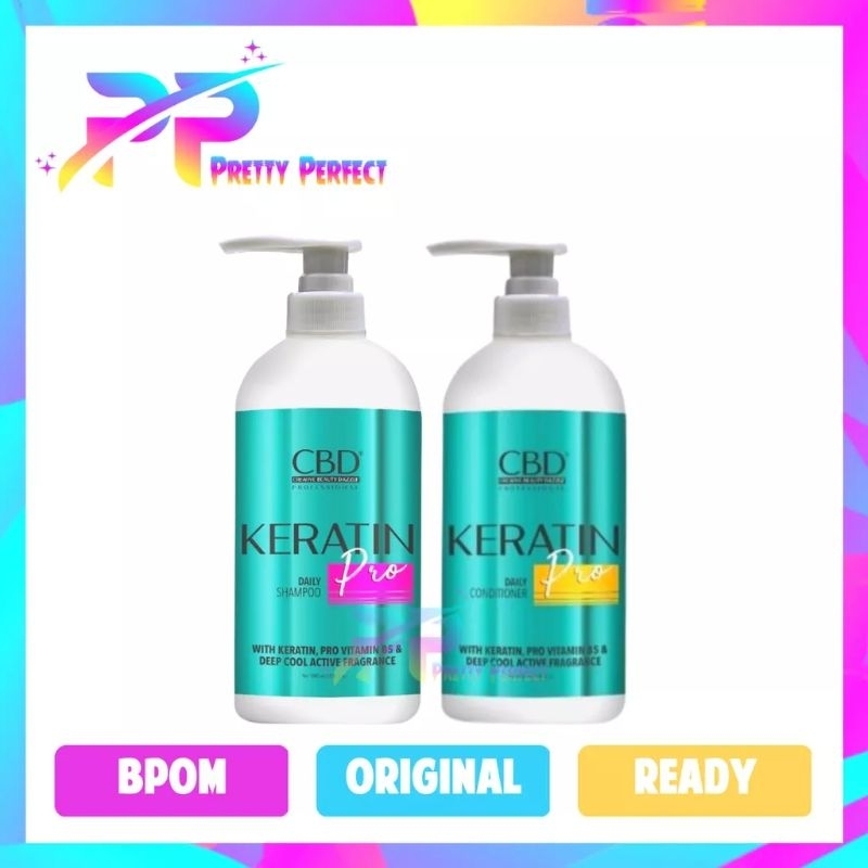 Jual CBD KERATIN pro daily shampoo & conditioner 1000ml Shopee Indonesia