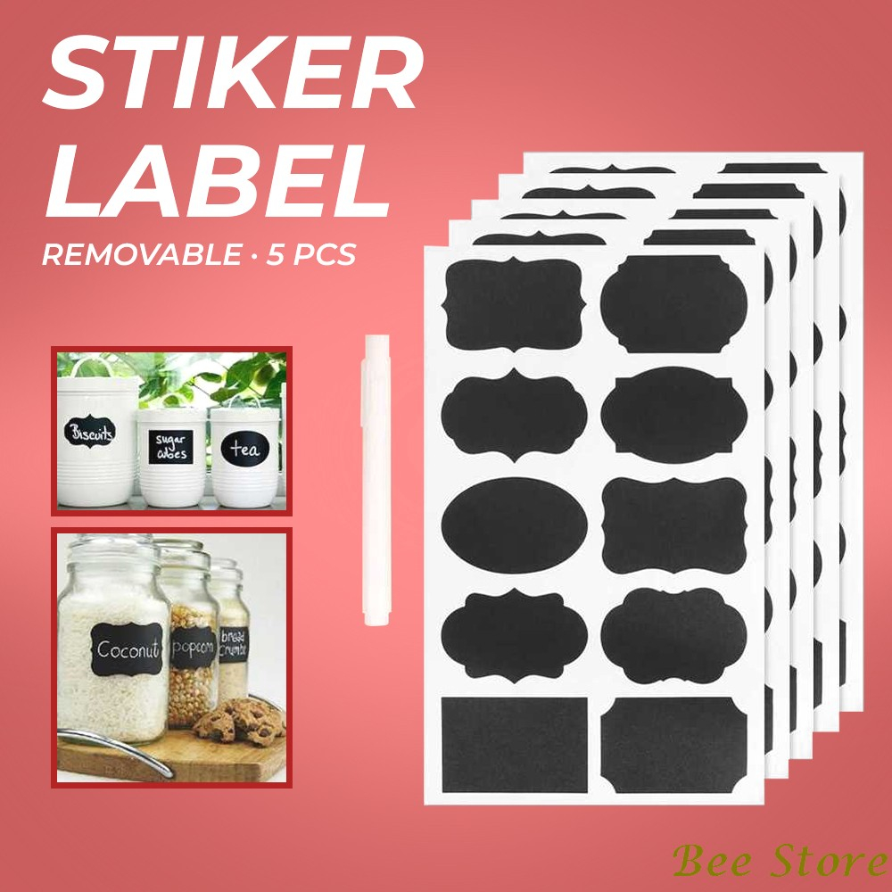 Jual Stiker Label Blackboard Papan Tulis Removable 5 PCS | Shopee Indonesia