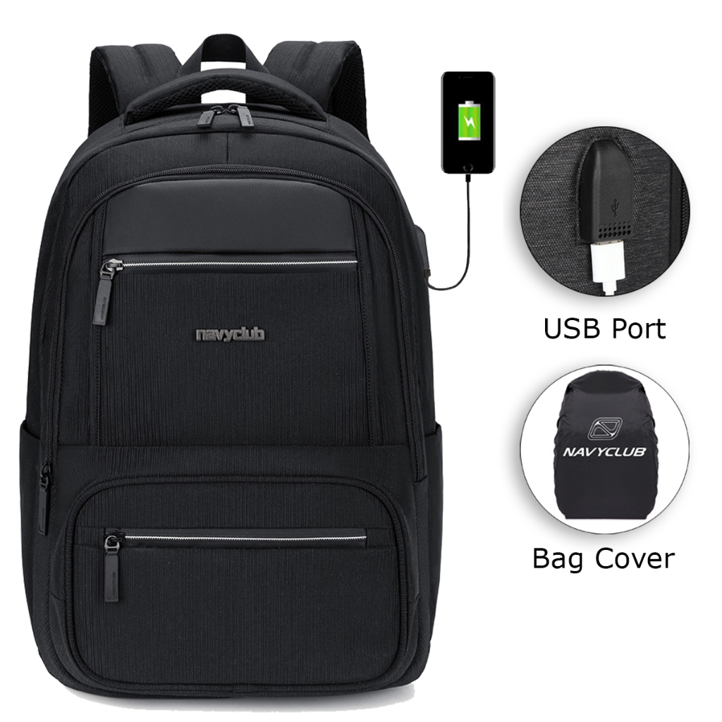 Promo Backpack Pria Wanita Tas Ransel Tas Laptop Punggung USB Slot US003 -  Merah - Jakarta Barat - O-store Indonesia