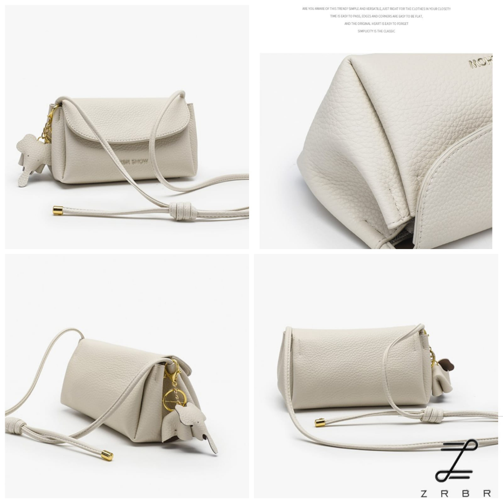 ZRBR - Tas Selempang Wanita Serut Shoulder Bag Cewek Tas Bahu foto 3