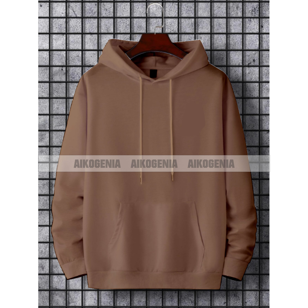 Jual Sweater hoodie pria POLOS terbaru hoodie murah pria wanita model polos bahan lembut dan adem Shopee Indonesia