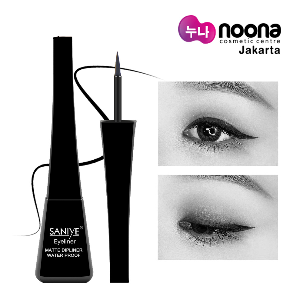 Jual Saniye Waterproof Black Liquid Eyeliner M255 Black Shopee Indonesia