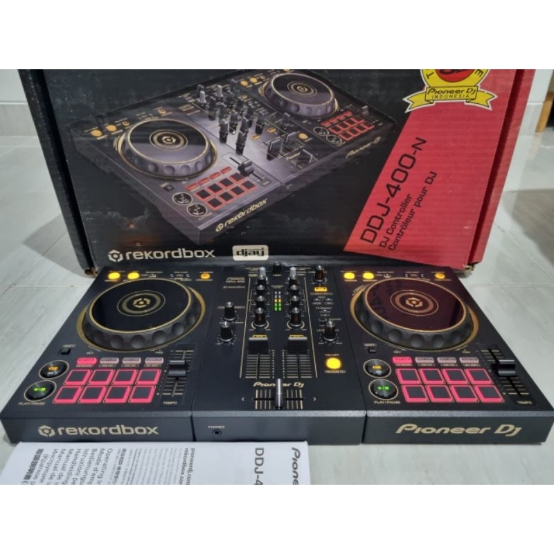 pioneer DJ DDJ-400-N(バック\u0026ケース付き)+コンデンサマイク