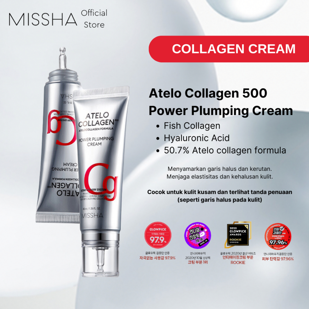 Jual Missha Atelo Collagen Power Plumping Cream Ml Pelembab