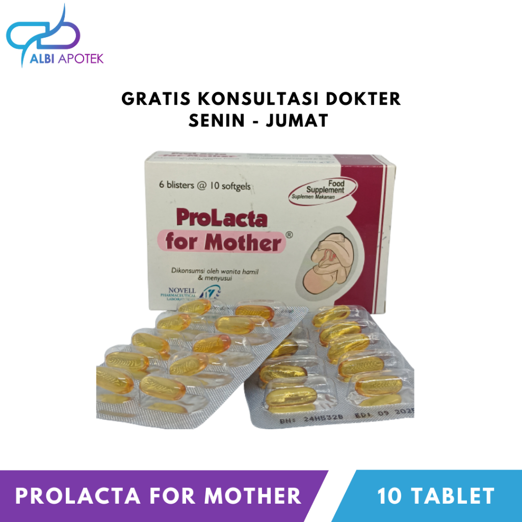 Jual Prolacta For Mother 1 Strip @ 10 Kapsul Lunak | Shopee Indonesia