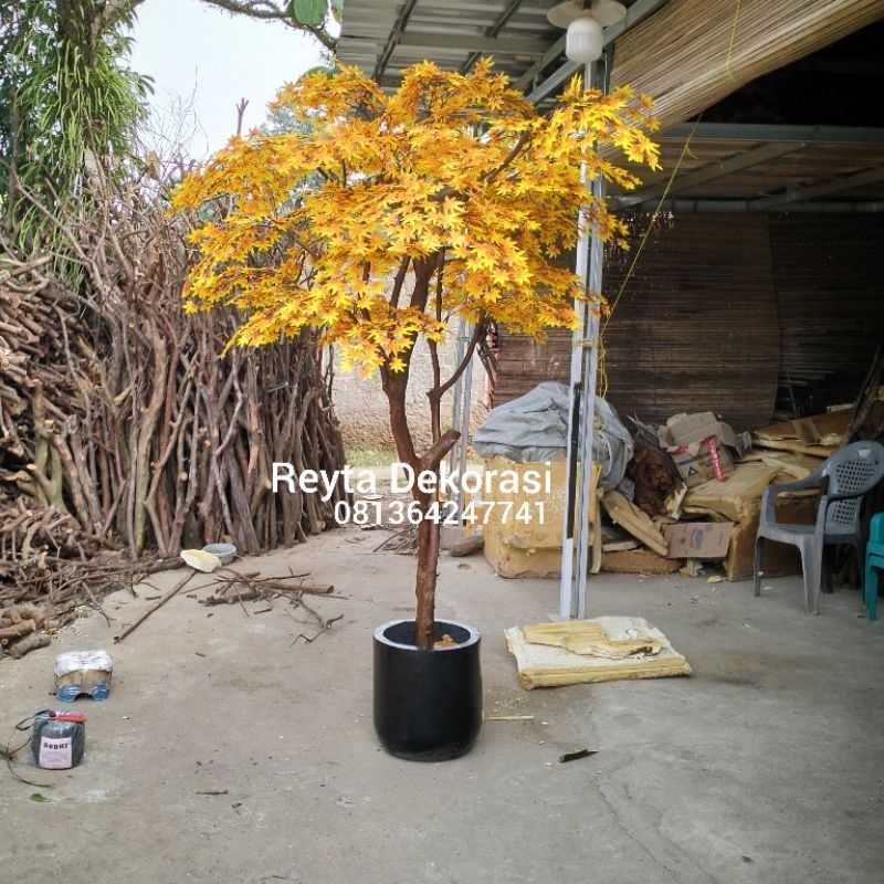 Jual pohon maple tinggi 2,3mtr - pohon hias artificial - pohon maple