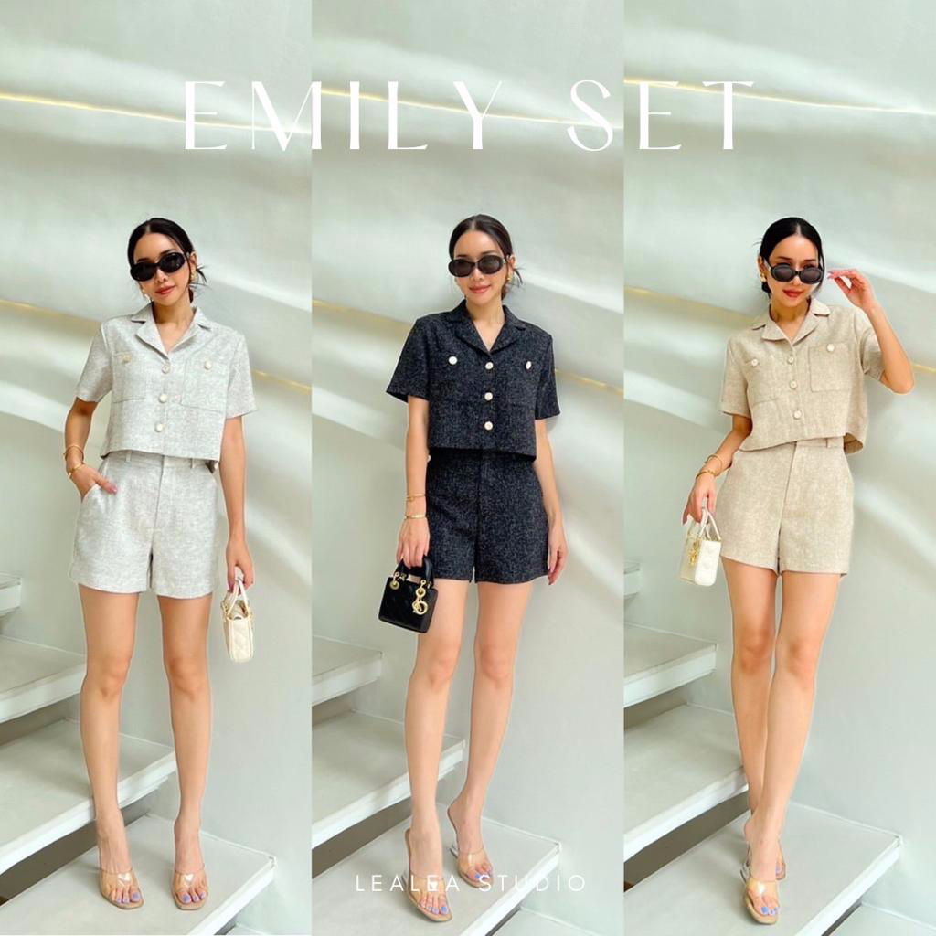 Jual EMILY TWEED SET (AVAIL WHITE) LEALEA BANGKOK READYSTOCK | Shopee ...
