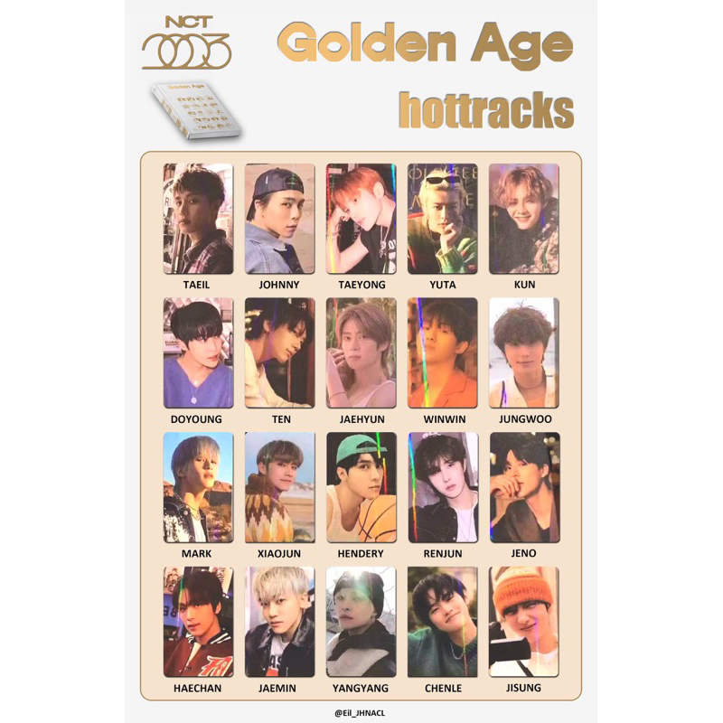 Jual [ PREORDER ] PHOTOCARD POB HOTTRACKS ALBUM GOLDEN AGE PC POB