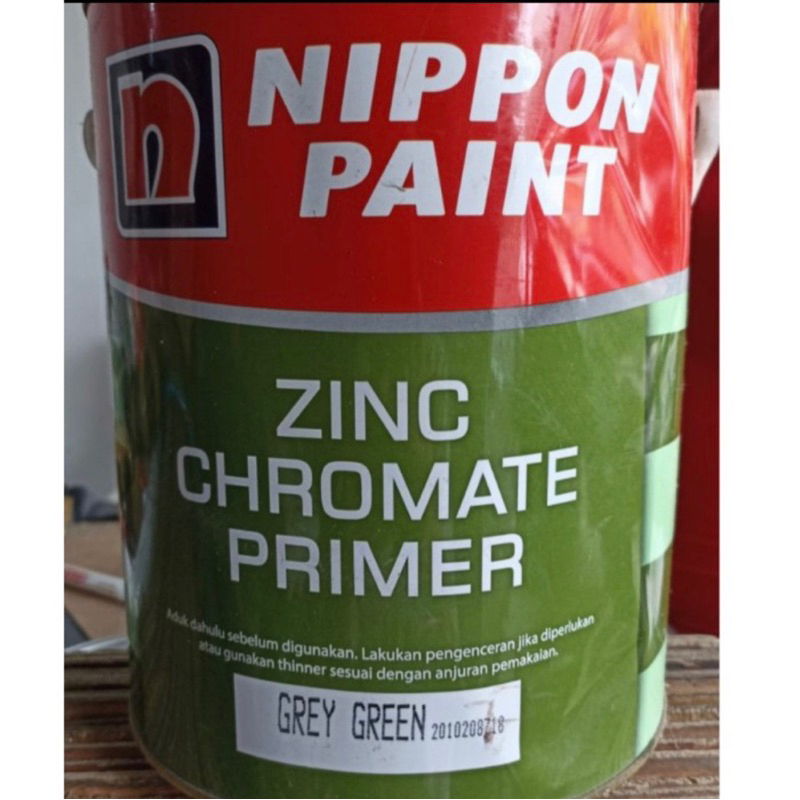 Jual Nippon Paint Zinc Chromate primer 5kg cat meni besi Shopee