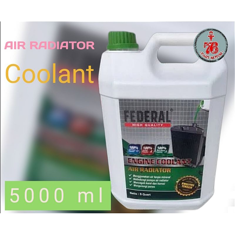 Jual CAIRAN AIR RADIATOR/COOLANT FEDERAL 5000 ML(5LTR) | Shopee Indonesia