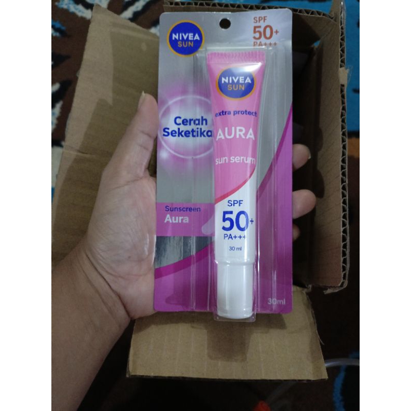 Jual Nivea Sun Face Protection Serum Spf 50 Pa Instant Aura 30ml Shopee Indonesia 7099