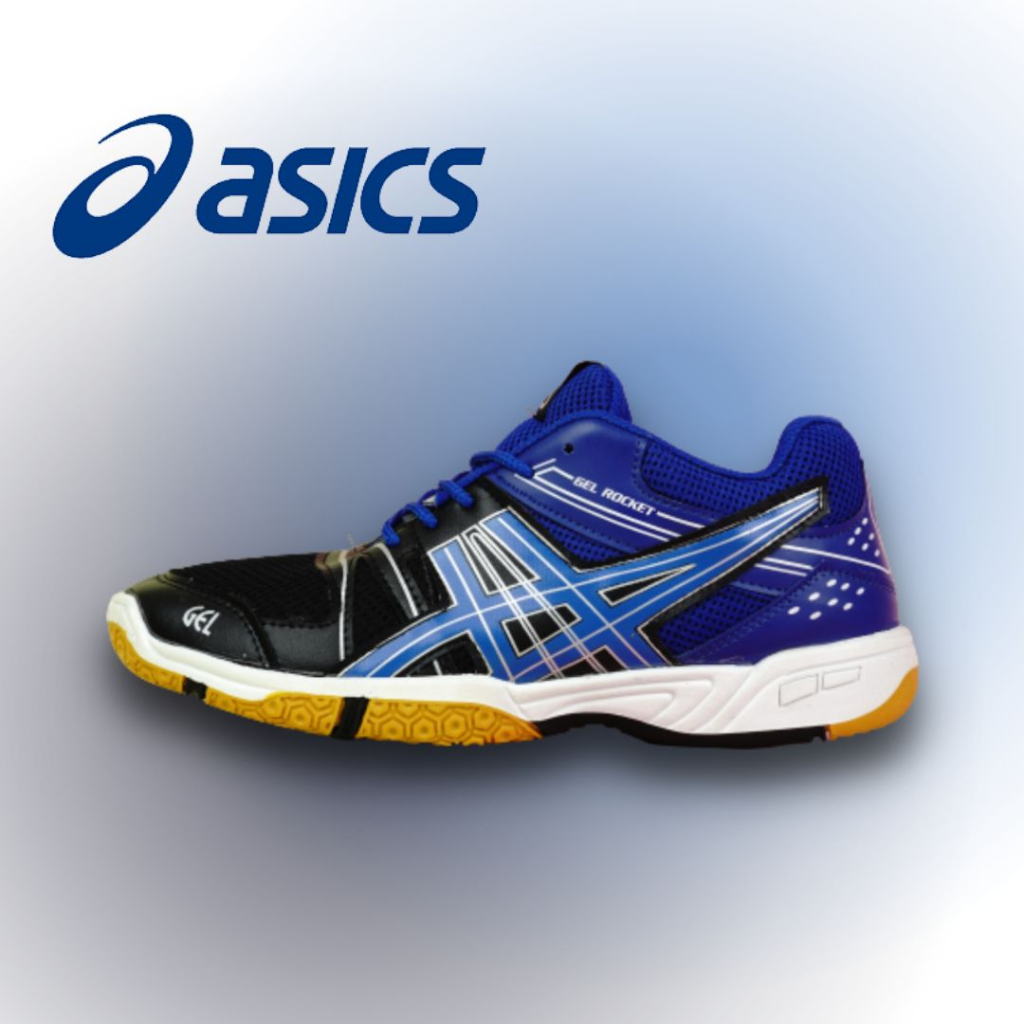 Sepatu Asic GEL Rocket New Edition Sepatu Badminton Volly Pria Dan Wanita  Size 39-43
