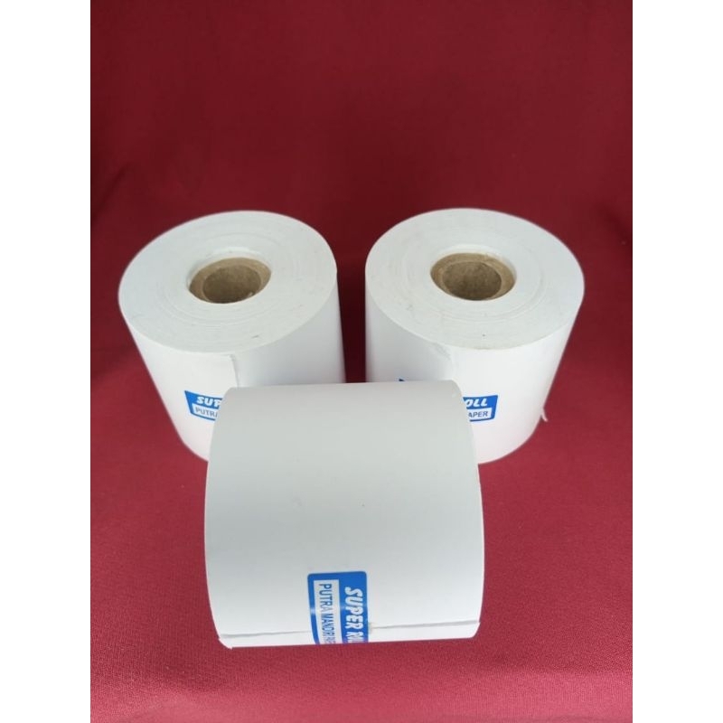 Jual Kertas Kasir Hvs 1ply 58x65mm Paket 10 Pcs Struk Kasir Kalkulator